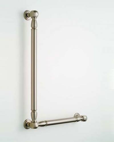 Jaclo G60-16H-12W-LH-PN Brass Luxury Grab Bar - Polished Nickel