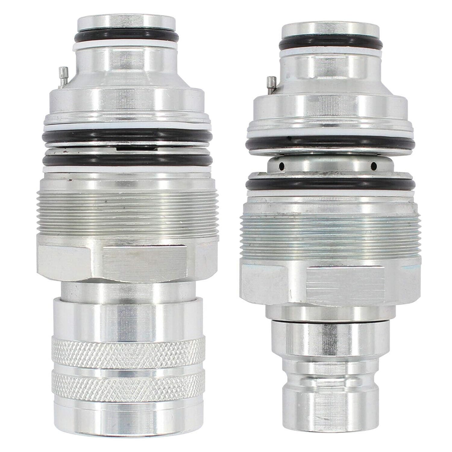 SINOCMP Coupler Set 6679837 6680018 Female Hydraulic Coupler Flat Face Coupler Kit for Bobcat T140 T190 T250 T450 T550 T585 T650 753 763 773 863 864 883 A220 A300 A770 S130 S150 S160 S185 S220