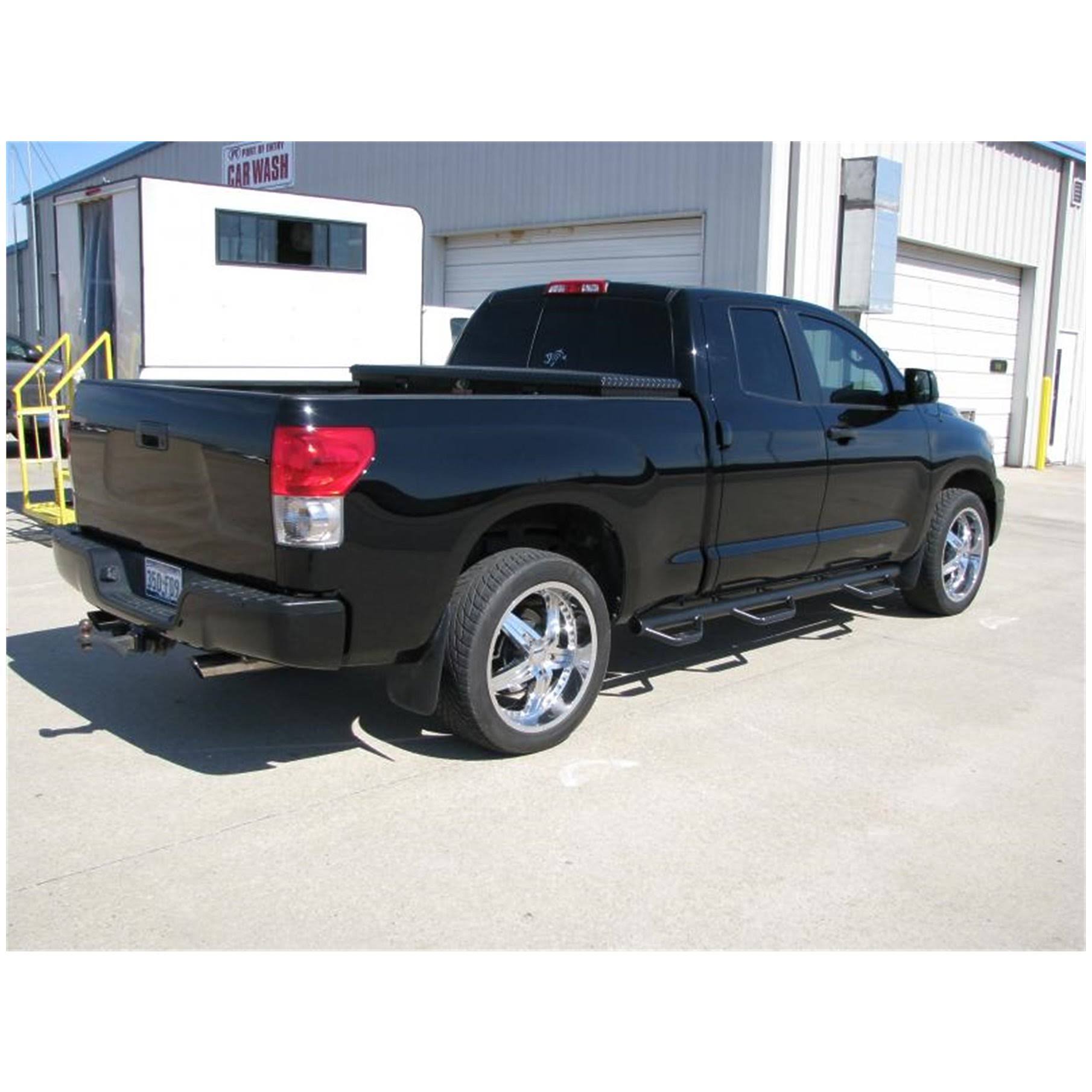 N-Fab T0792QC-6 Gloss Black Nerf Step; Bed Access Toyota Tundra Double Cab 6.5&