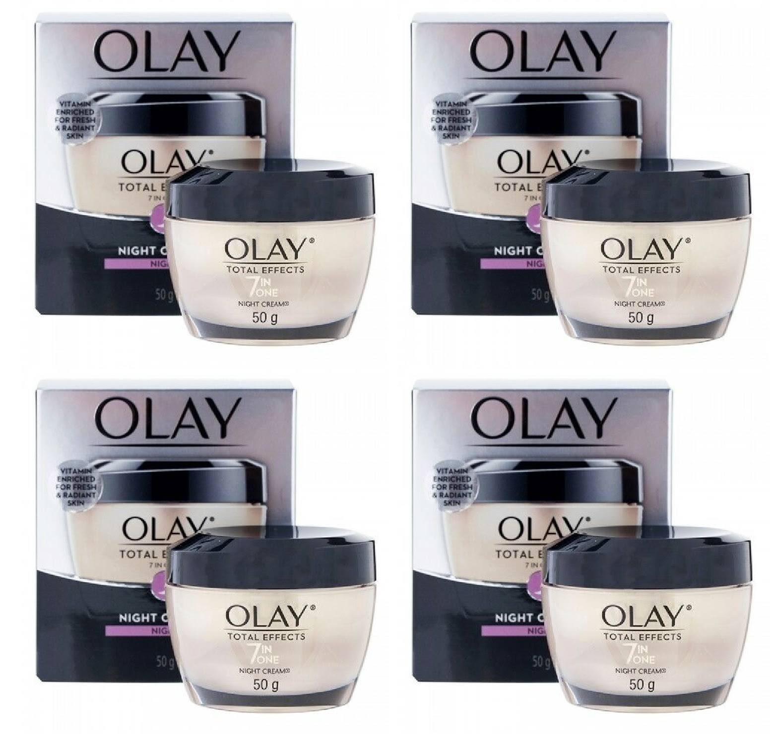 Olay Total Effects 7 in One Night Cream, 50g (1.7 oz) Pack of 4
