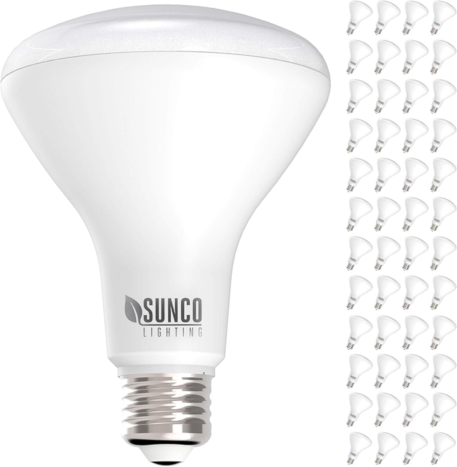 Sunco Lighting 48 Pack BR30 LED Bulbs, Indoor Flood Lights 11W Equivalent 65W, 3000K Warm White, 850 LM, E26 Base, 25,000 Lifetime Hours, Interior Dimmable Recessed Can Light Bulbs - UL & Energy Star