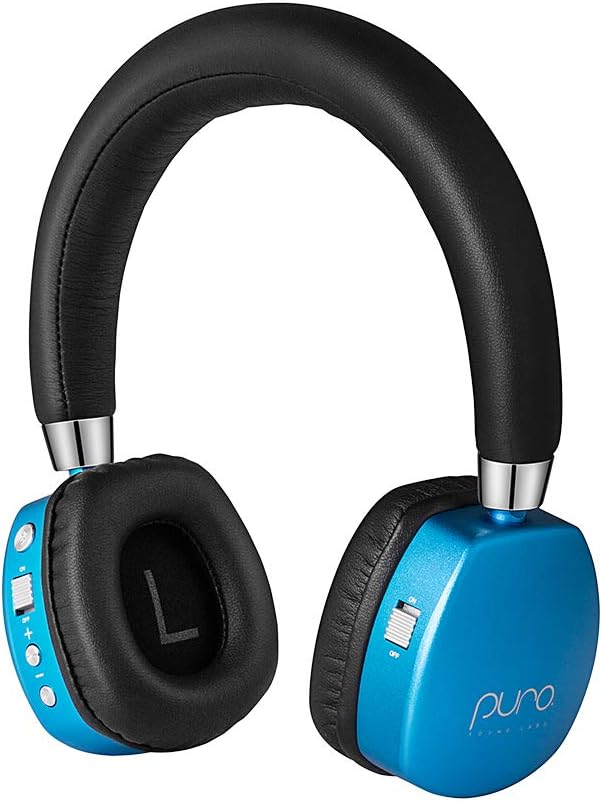 Puro Sound Labs PuroQuiets Volume Limited On-Ear Active Noise Cancelling Bluetooth Headphones &ndash; Lightweight Headphones for Kids with Built-in Microphone &ndash; Safer Sound Studio-Grade Quality (Red)