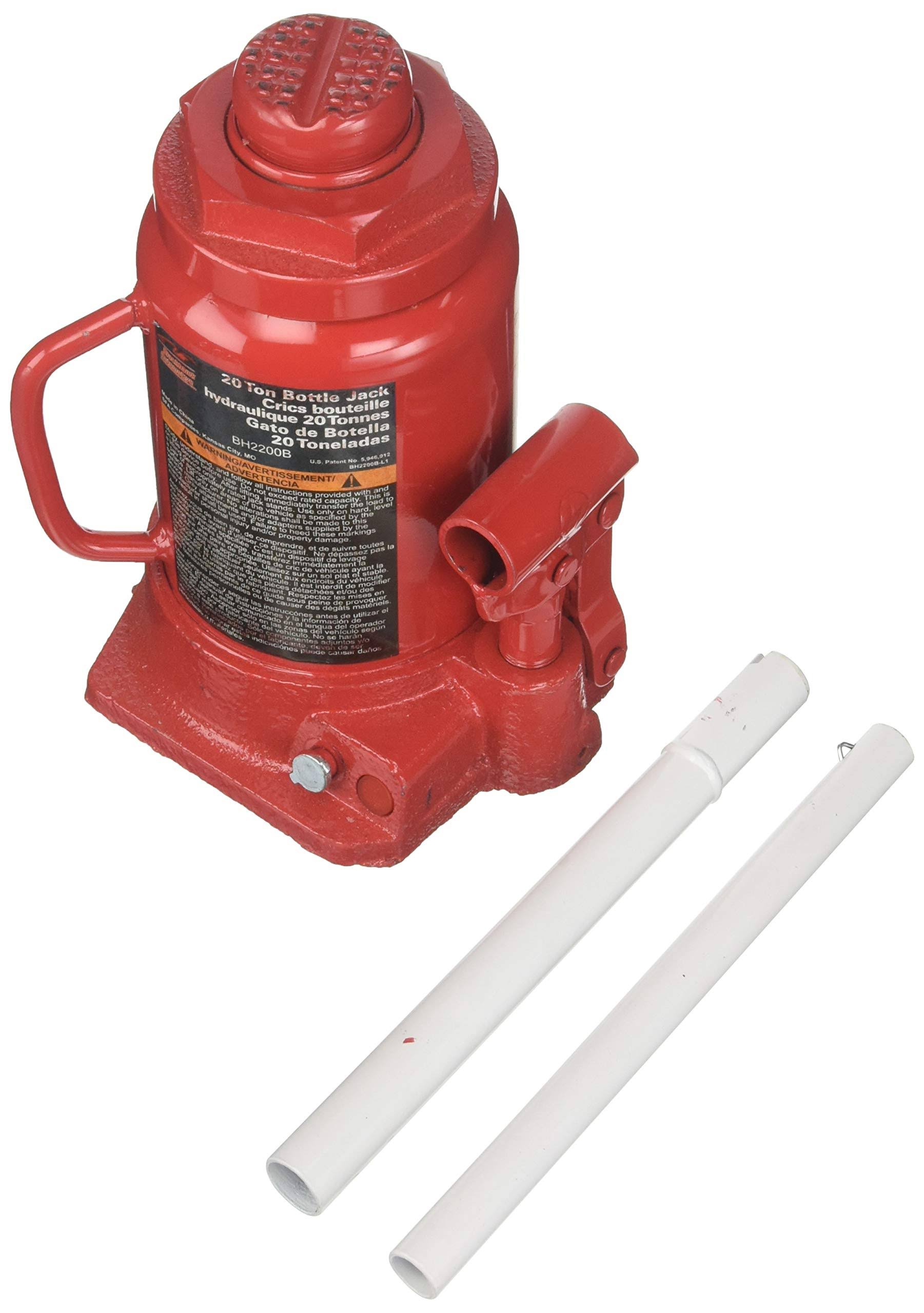 Blackhawk BH2200B 20 Ton Hydraulic Side Pump Bottle Jack