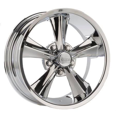 Rocket Racing R14-777342 Booster 17 x 7 Wheel, 5 x 5, 4-1/4 BS, Silver