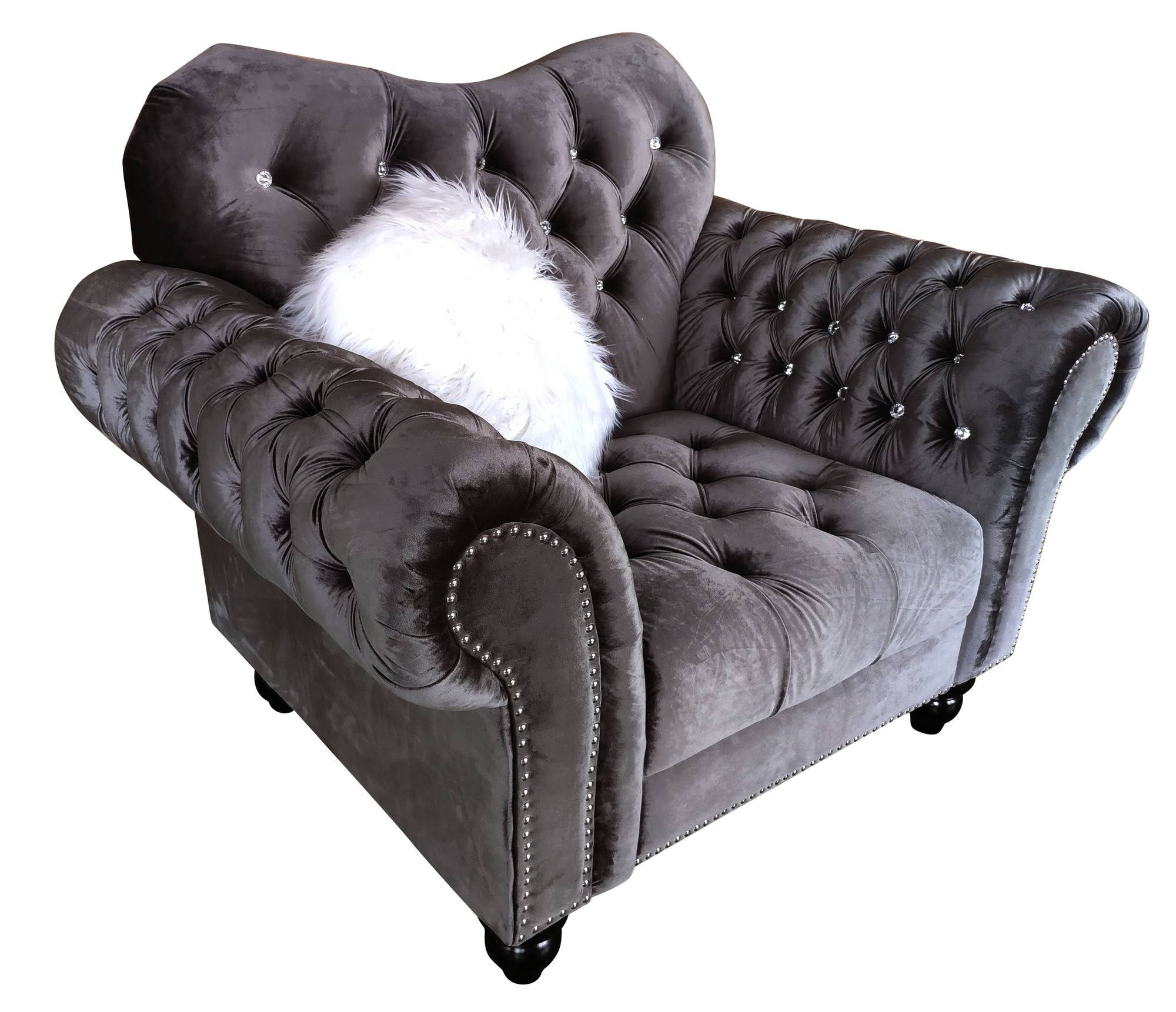 Cosmos Furniture Gracie Transitional Chair, Gray, 3037GYGRA