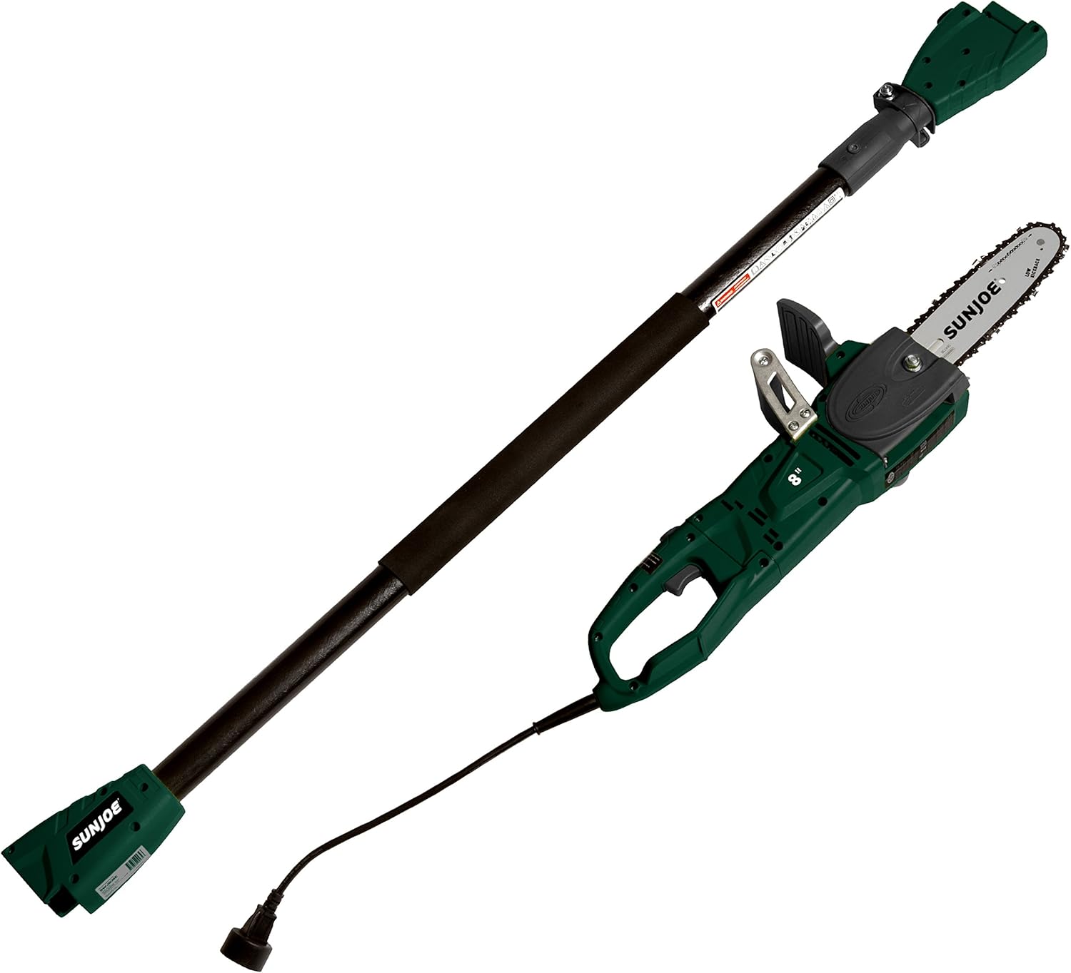 Sun Joe SWJ806E-HTG 8-Inch 8.0 Amp 2-in-1 Convertible Pole Chain Saw, Hunter Green Pack of 2