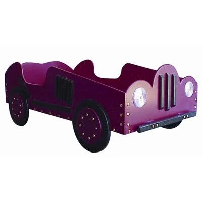 Phipps Old Style- Race Toddler Car Bed Zoomie Kids Color: Yellow