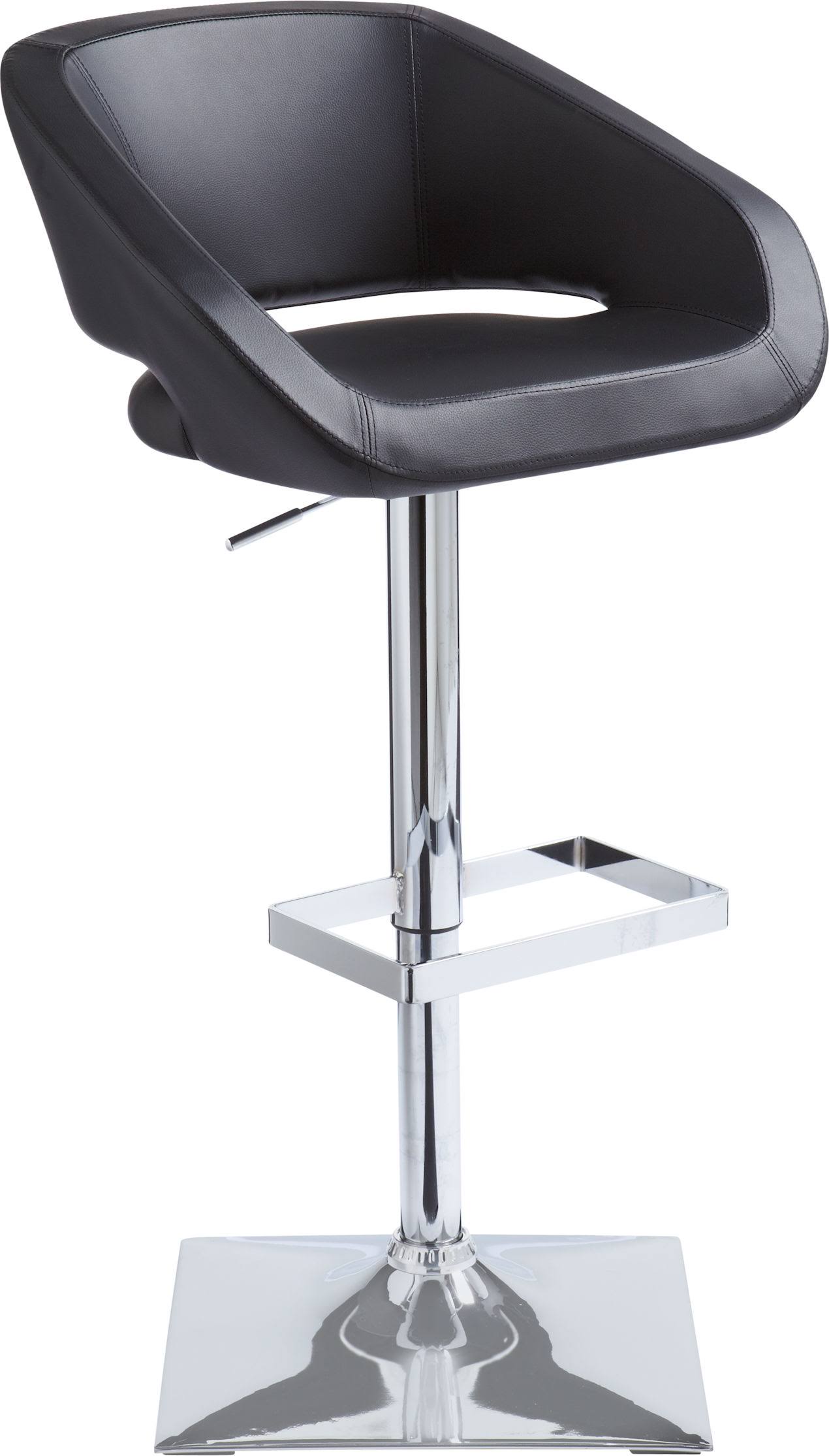 Sunpan Gustavo Black Adjustable Bar Stool