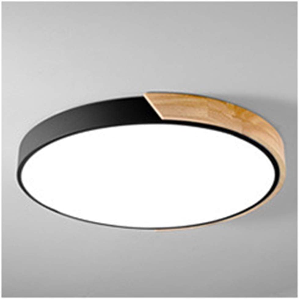 TYI -24W Embedded Led Round Ceiling Lamp, Ceiling Light, 5Cm/1.9&Prime;Thin, for The Kitchen Bed/Dining/Study/Children's Room, Energy-Saving And Durable,Adjustable Power,Black