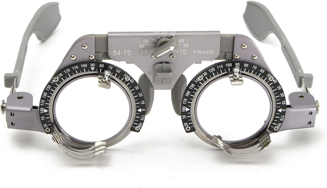 CGOLDENWALL Adjustable Trial Frame Optical Trial Lens Frame PD 54-70mm Pure Titanium Optical Titanium Optic Trial Eye Optometry Lens Frame Test Optician TF-BT Pack of 2