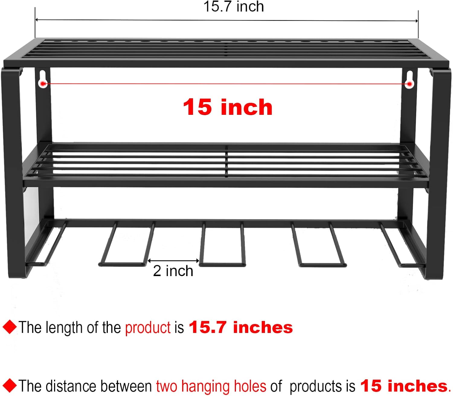 Mutilife Power Tool Organizer Heavy Duty Electric Drill Holder 3 Layers Cordless Drill Storage Rack Holds Drill Storage Rack with Storage Shelf Wall Mount for 4 packsHandheld Power Tools