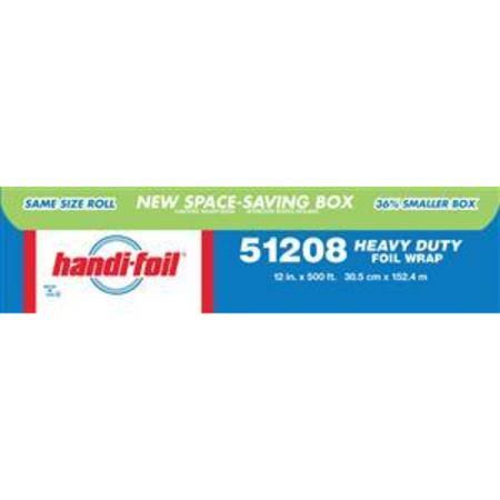 Handi Foil of America Heavy Duty Aluminum Foil Roll 500 Foot x 12 inch - 1 each.