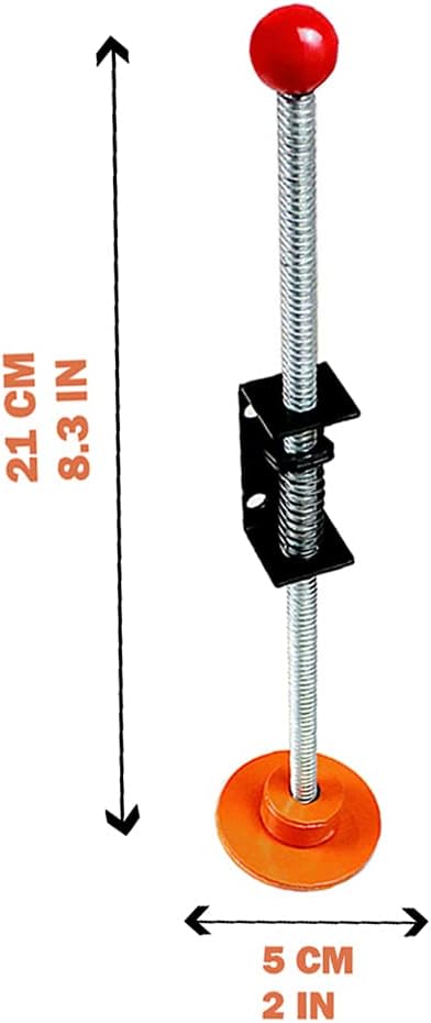 Karpevta Orange Ladder Leveler Pair Extension Ladder Stabilizer Adjustable Feet Levelers Ladder Leveler Feet up to 550LBS Ladder Extension for Stairs Pack of 2