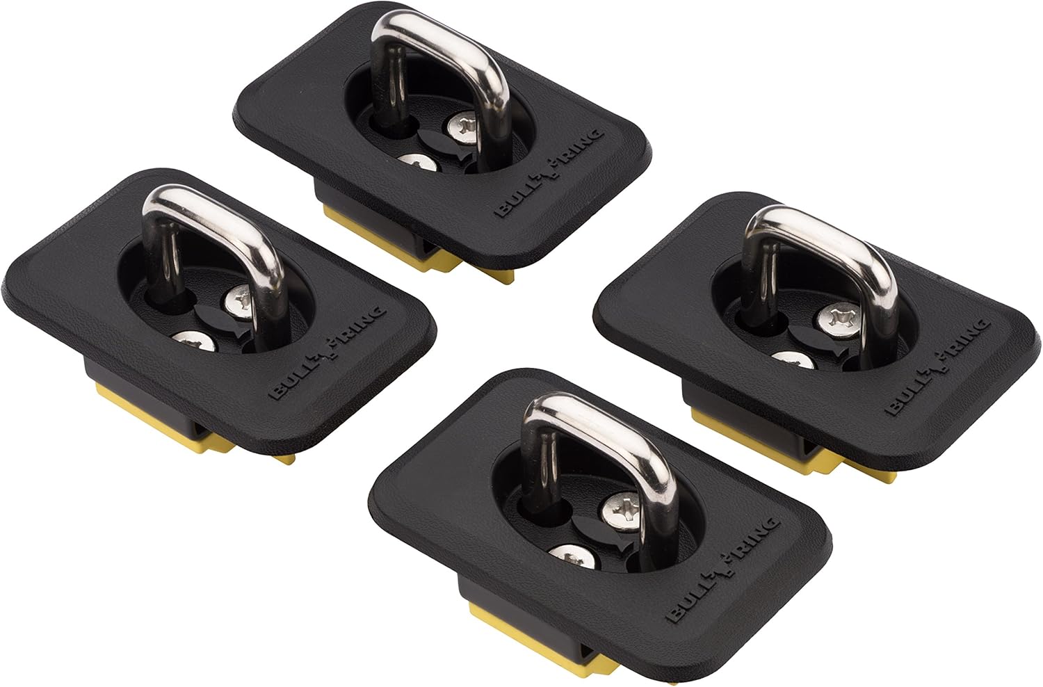 Bull Ring Classic Raised Fit Retractable Tie Down Anchors for '98-14 Ford F150, 98-16 Ford Super Duty, 88-13 Chevrolet Silverado and GMC Sierra, 95-08 Dodge RAM (2 Pairs)
