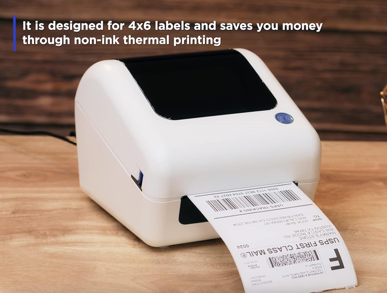 Dododuck BY-245 | Commercial Grade High Speed Thermal Label Printer for 4X6 Labels | USB Version | Compatible with Windows, MacOS, Linux, Android and iOS Systems