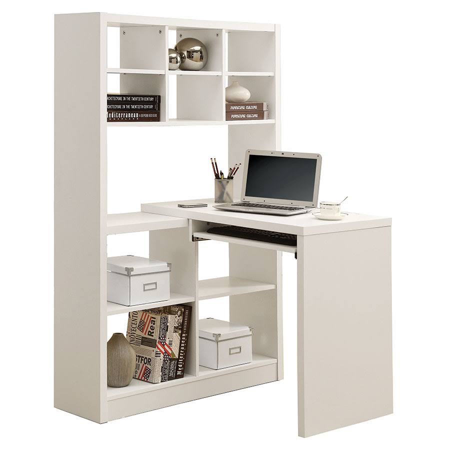 Monarch Hollow-Core Left and Right Facing Corner Desk, White