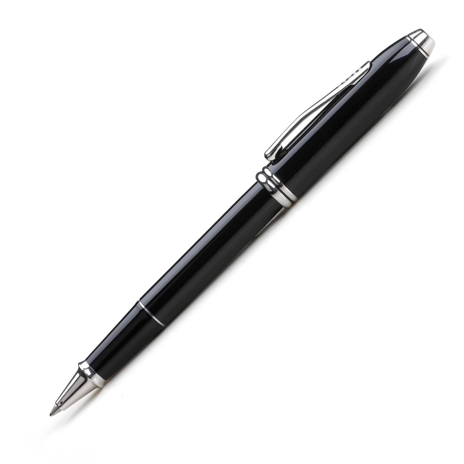 Cross Townsend Black Lacquer Rhodium Plated Ballpoint Pen