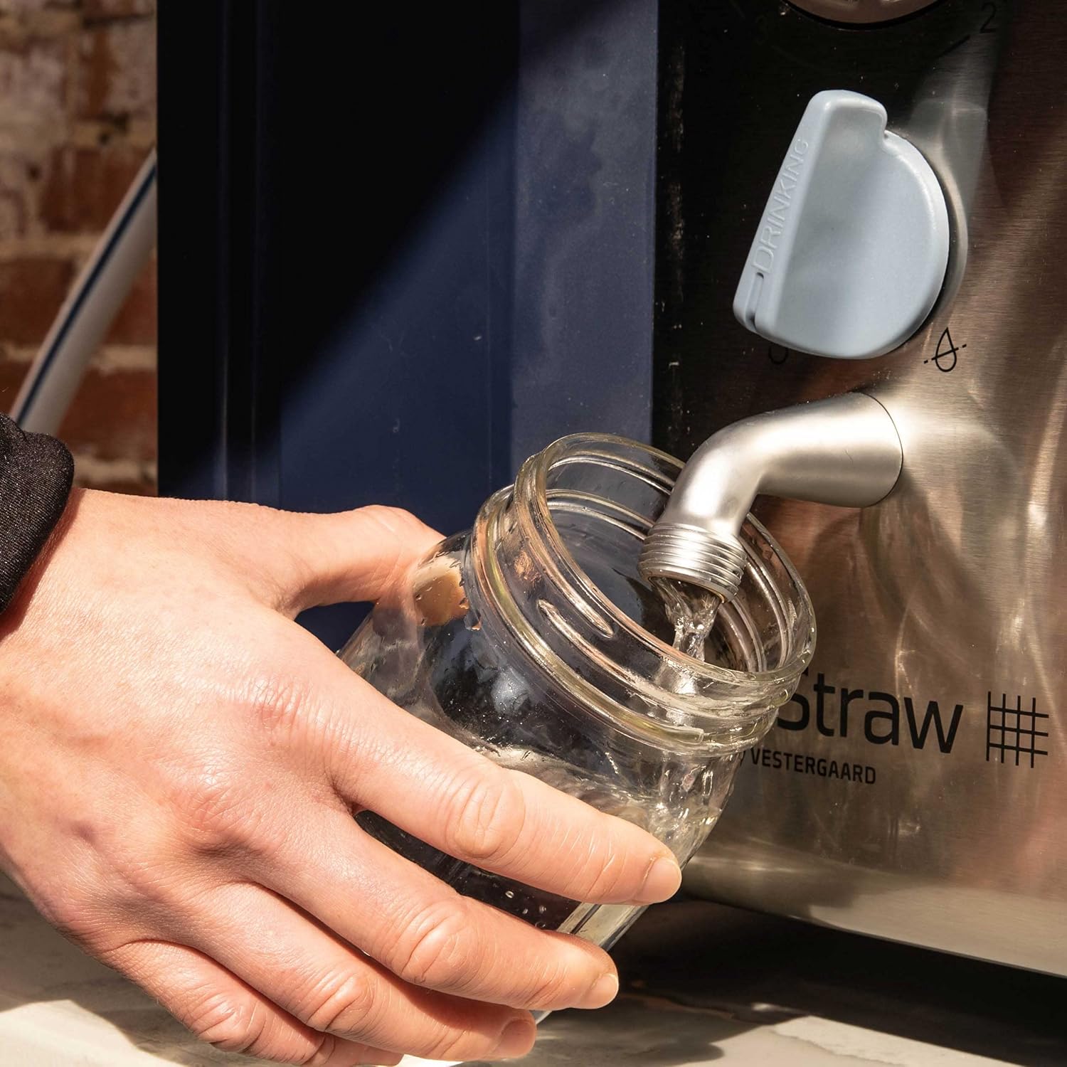 LifeStraw Max &ndash; High Flow, High-Capacity Water Filter and Purifier for Survival, Humanitarian Aid, and Remote Job Sites Blue