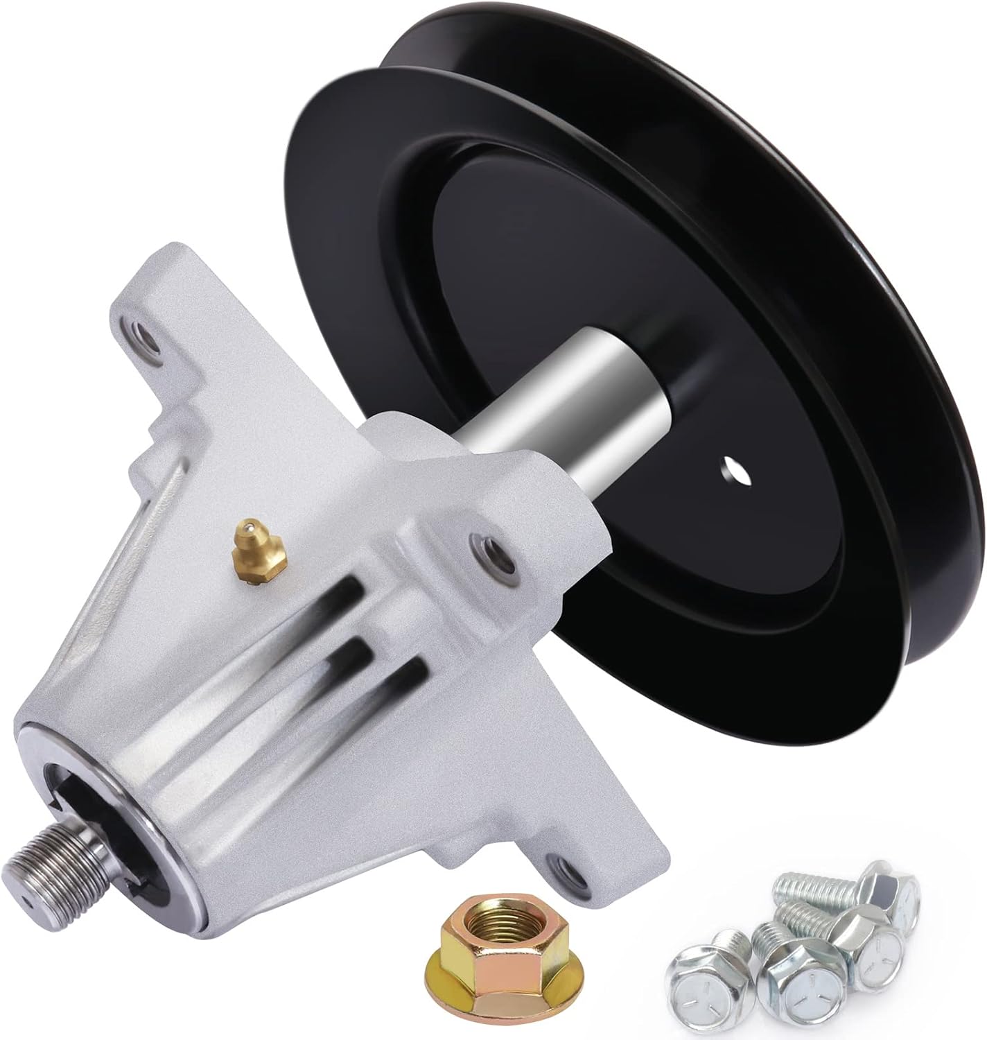 YiaChuii 918-04822A 918-04822B 618-04822 918-04889 Spindle Assembly - Replace for MTD, Troy-Bilt, Craftsman, Cub Cadet 30in Mini Riders and 42 inch Zero-Turn Mowers Deck - with Blade Nut Pack of 2