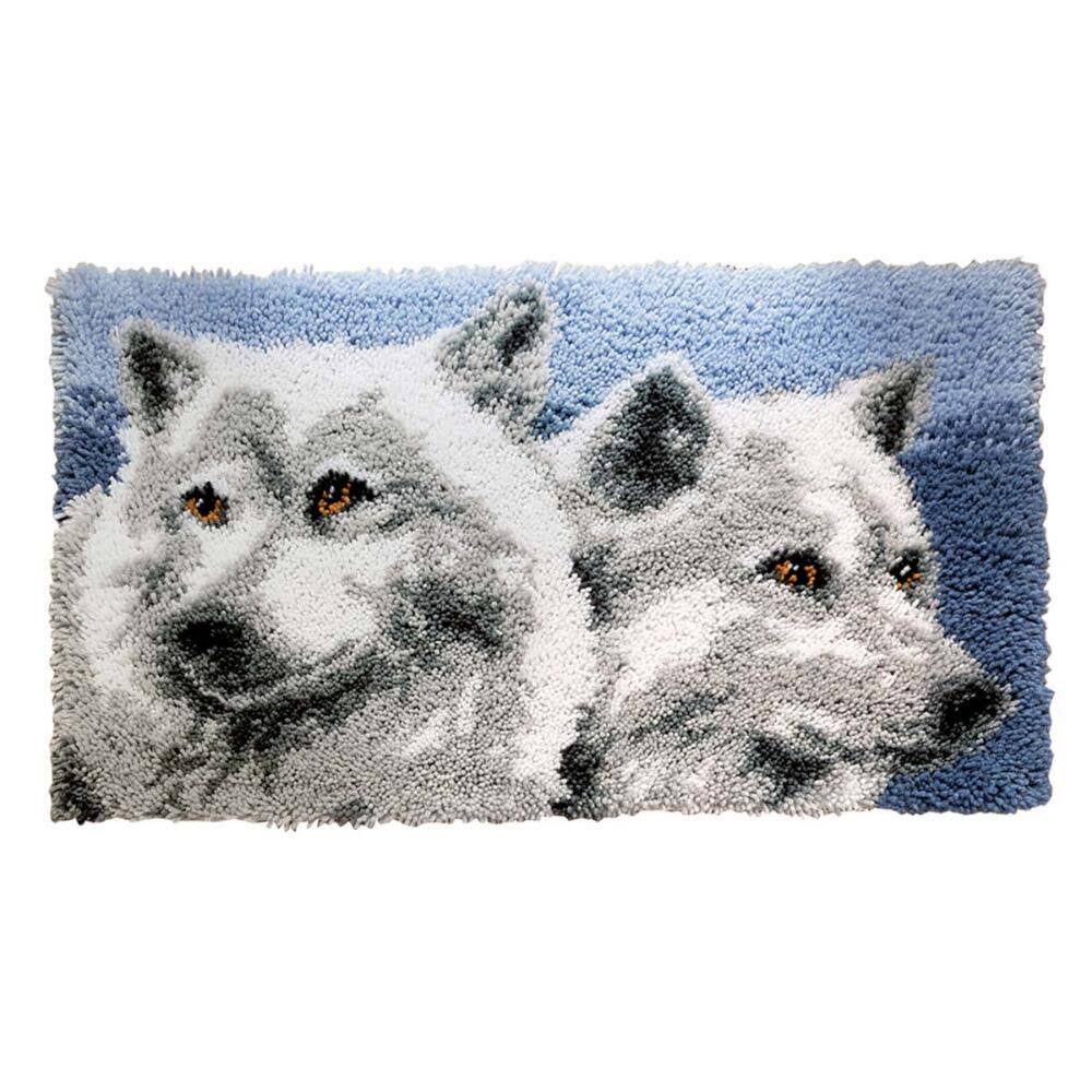 Vervaco Wolves Latch Hook Kit | 71 x 46cm | 100% Acrylic