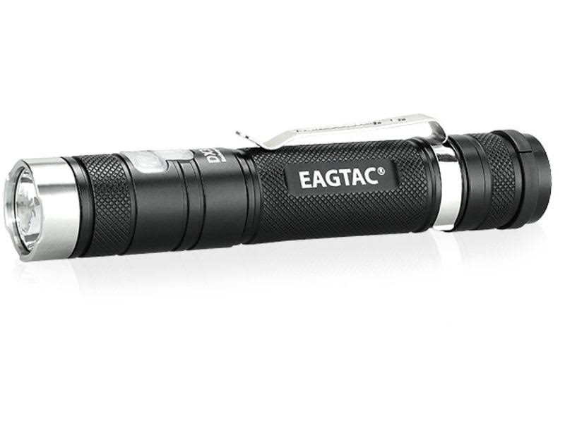 Eagtac DX30LC2-R Rechargeable Flashlight Kit XP-L Hi V2 NW LED 1084lm Black ET-FL-DX30LC2R-XPLHI-KIT-NW