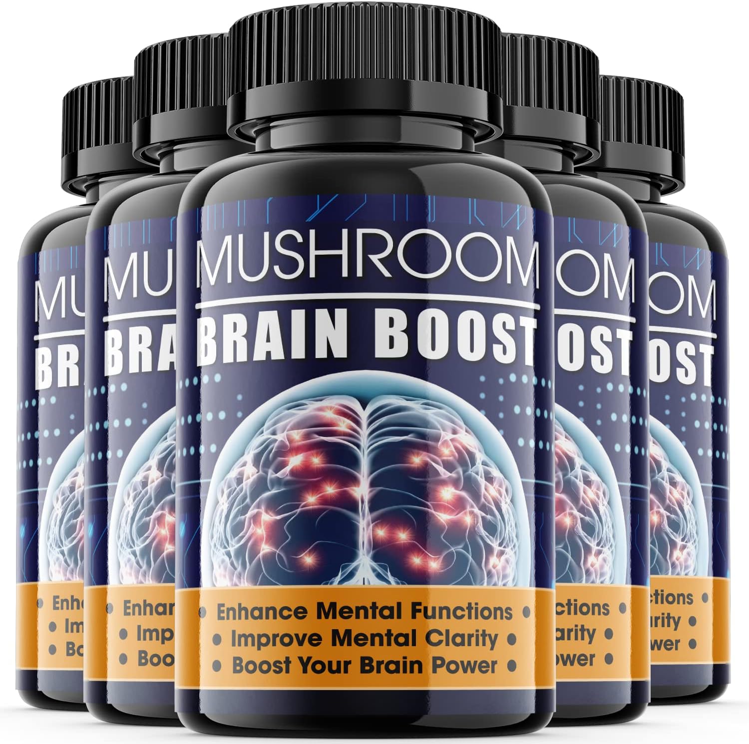 Mushroom Brain Boost Nootropic Pills (5 Pack)