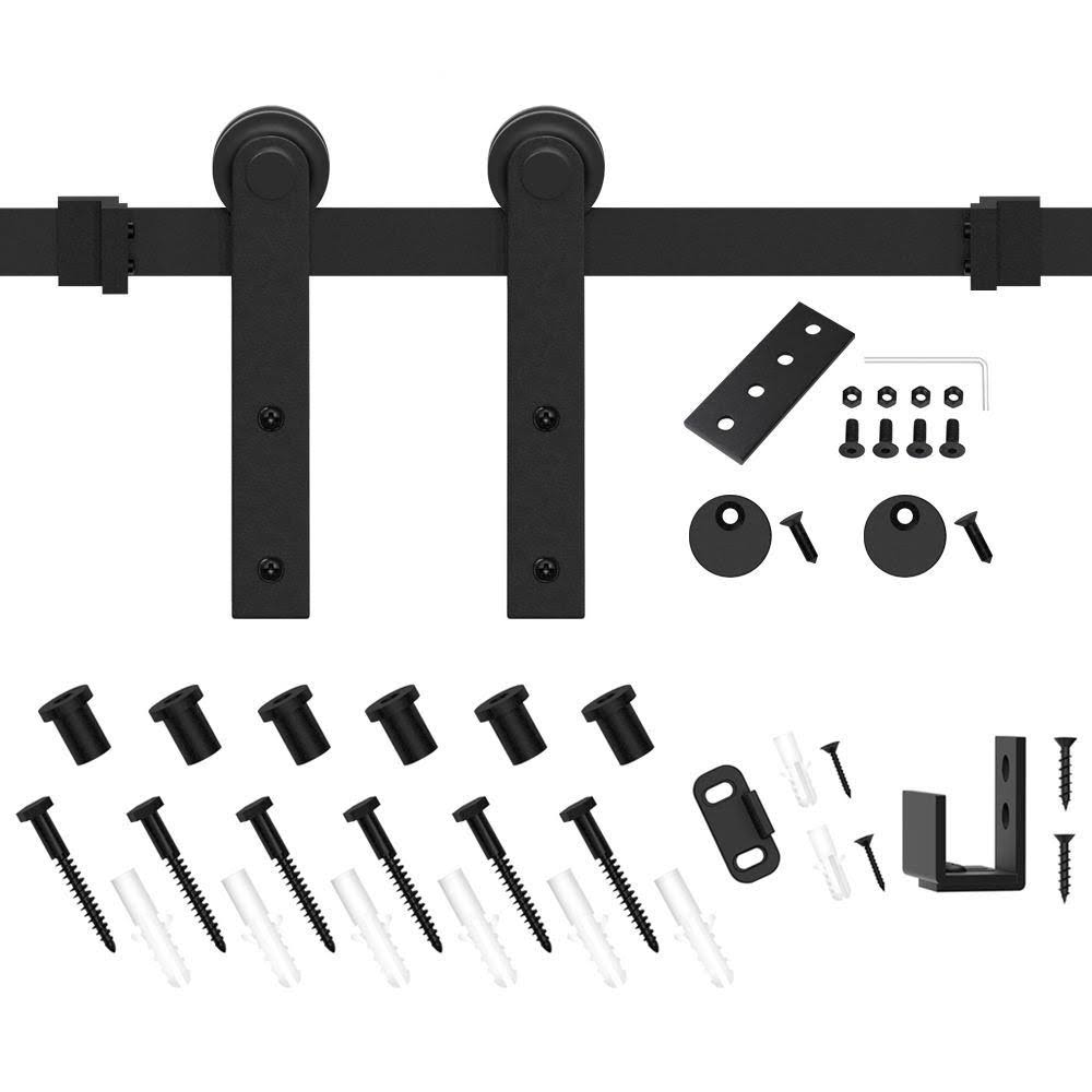 Standard Single Barn Door Hardware Kit winsoon Track Length: 84 in.