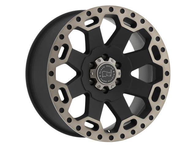 Black Rhino Warlord, 17x9 Wheel with 8x180 Bolt Pattern - Matte Black