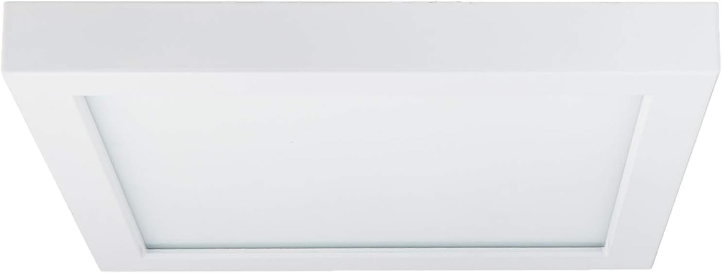 SATCO Products, Inc Satco S9687 Contemporary Modern LED Flush Mount in White Finish, 9.00 inches Pack of 2