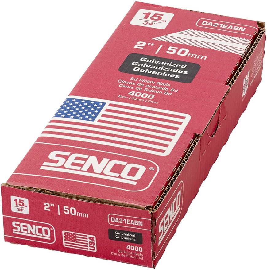 SENCO 2 In. Box of 4000 15-Gauge Fin Pack of 2