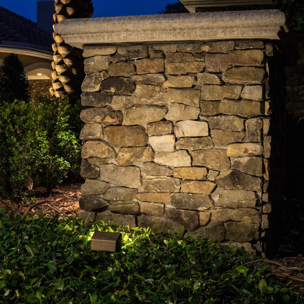 VOLT Gentle Splash Cast Brass 12V Flood Light & Wall Wash (Bronze) Pack of 2