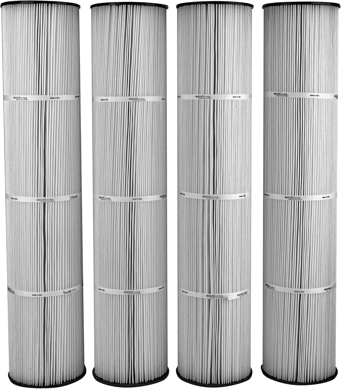 Excel Filters XLS-780 4 Pack Replacement Filter for Jandy CL-580. Also Replaces Jandy R0357900, Unicel C-7482, Filbur FC-0820, Pleatco PJAN-145
