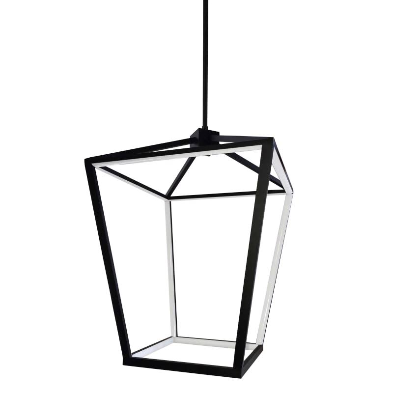 Cage Chandelier by Dainolite, Matte Black, CAG-2046C-MB