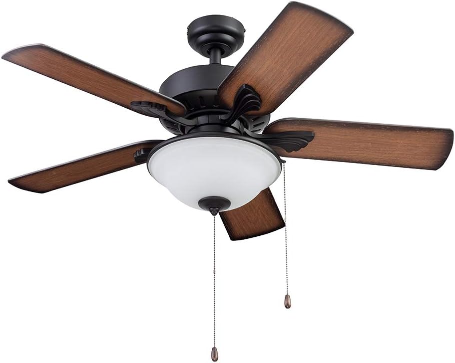 Portage Bay 51449 Viretta Ceiling Fan, 42, Black