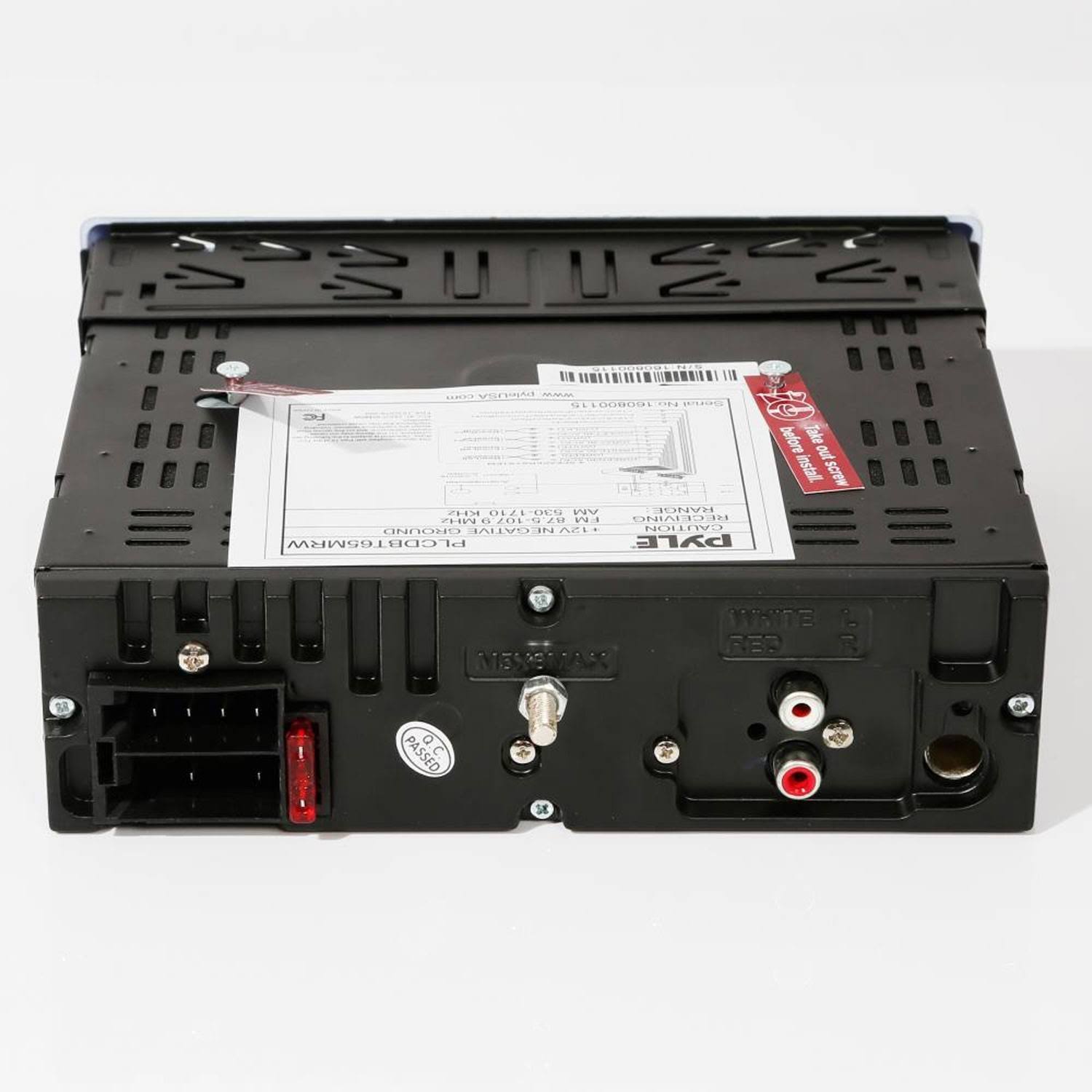 Pyle Marine Bluetooth Stereo Receiver u0026 Speaker Pair with Remote, White (2 Pack)