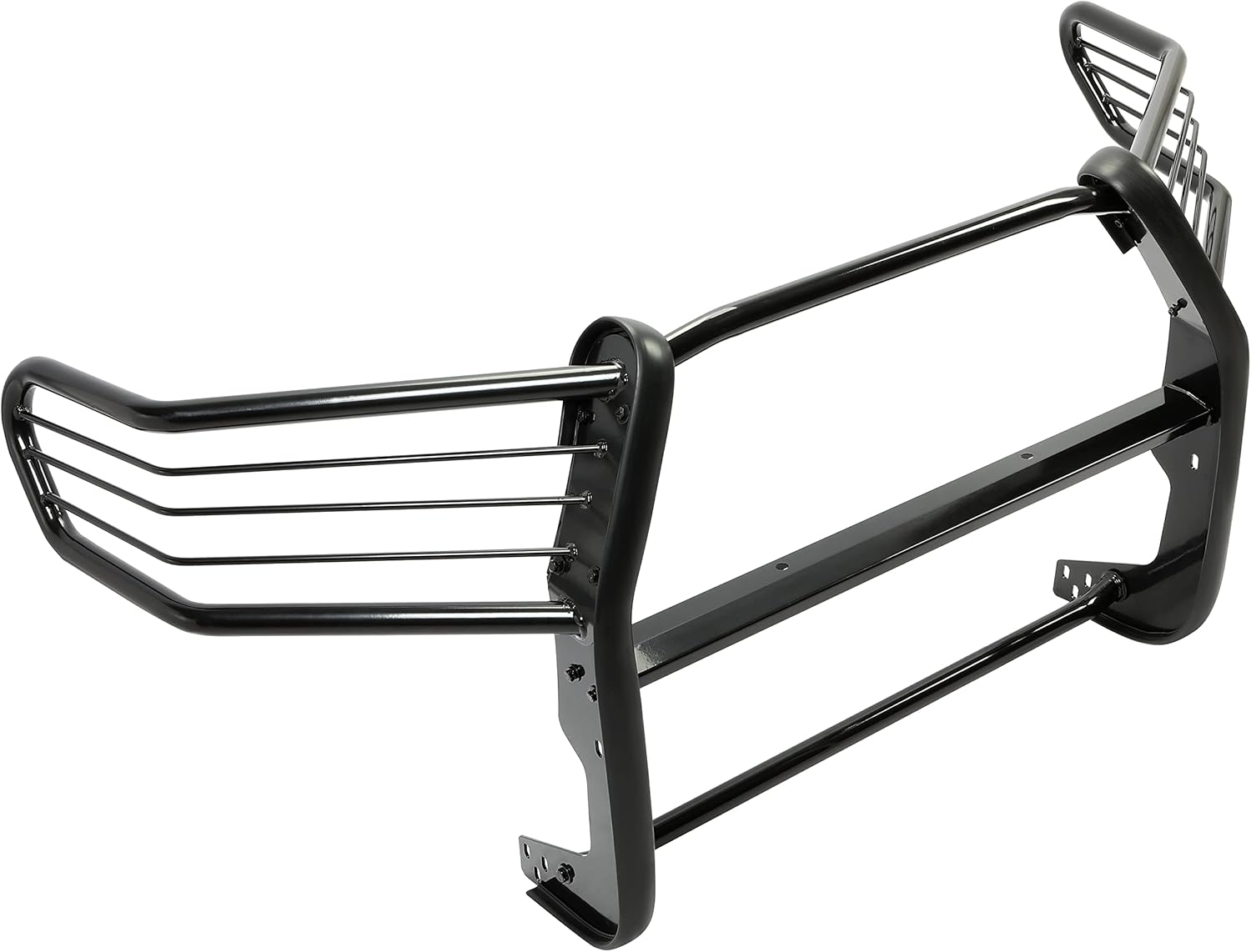 Kojem Bumper Brush Guard Compatible with 2016-2021 Toyota Tacoma Stainless Steel Front Black Grille Protection