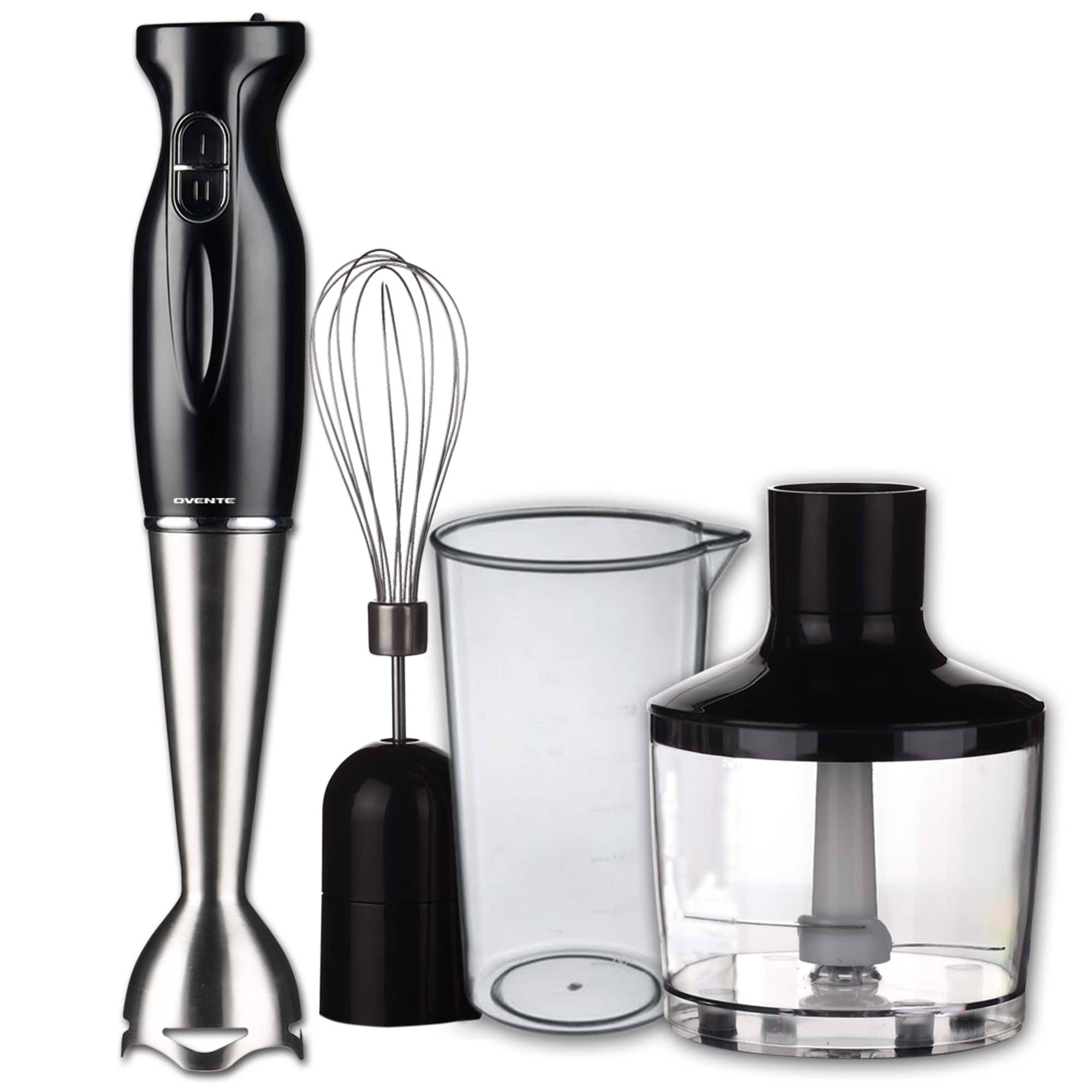 Ovente HS585B Steel Hand Blender - Black