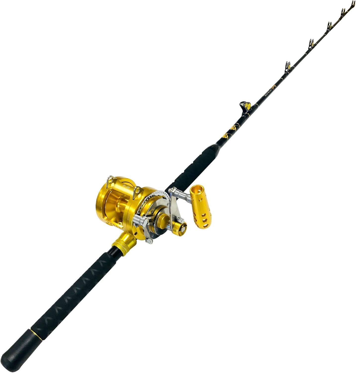 EatMyTackle 30 Wide 2 Speed Fishing Rod and Reel Combo