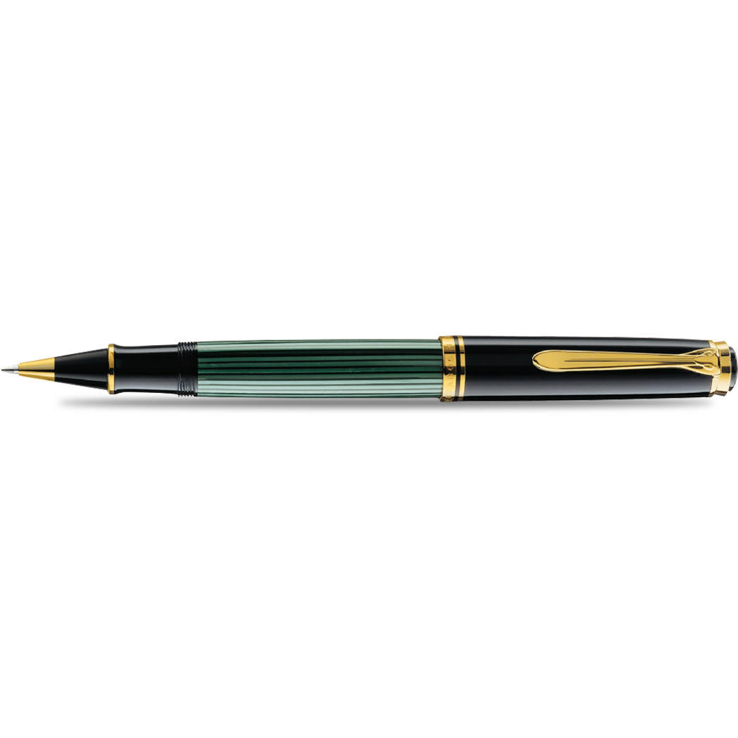 Pelikan Souveran R800 Rollerball Pen - Black-Green