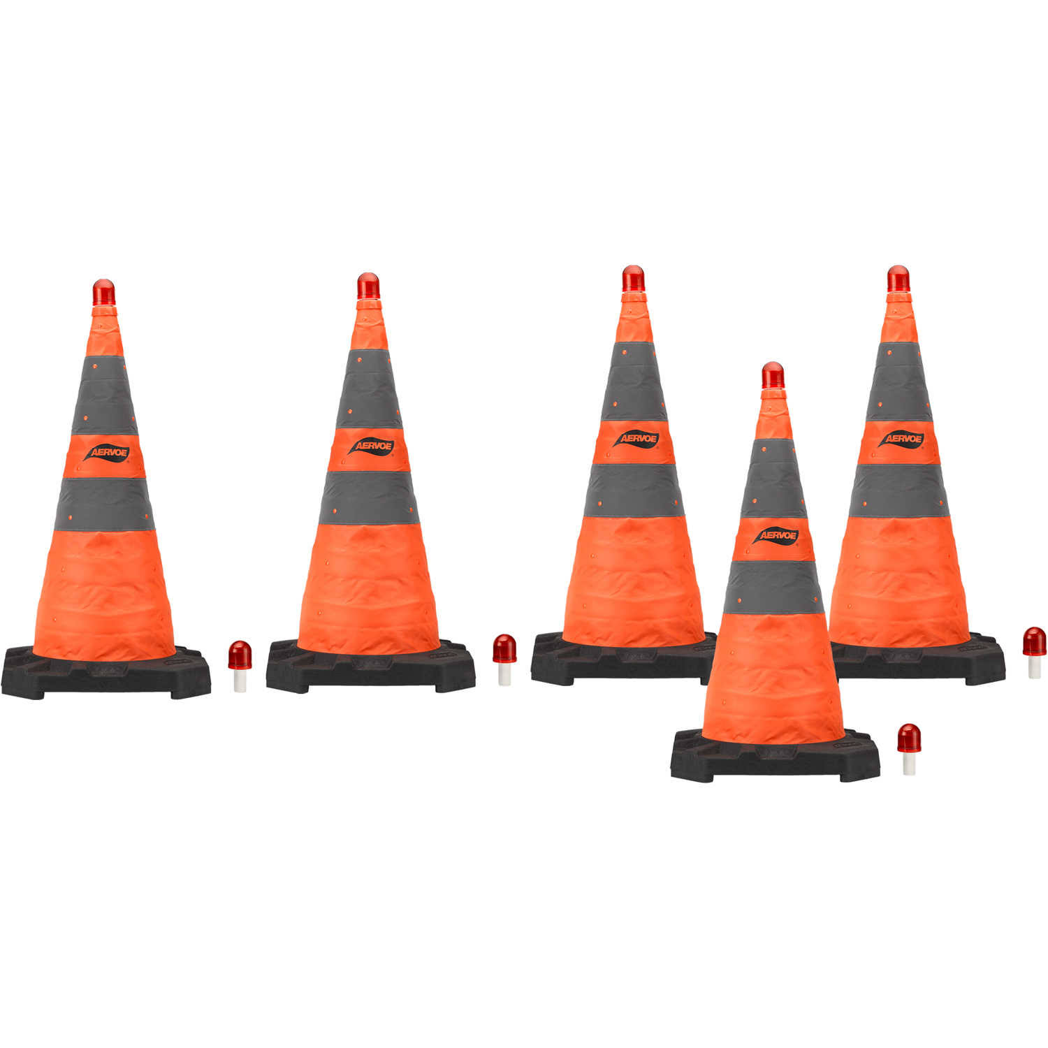 Aervoe 28x22 HD Collapsible Safety Cones Pack of 5 1186-5