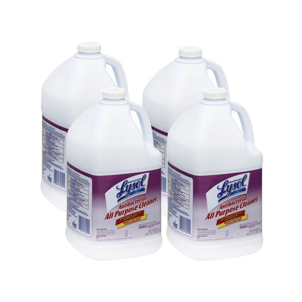 Lysol Professional Antibacterial All-Purpose Cleaner Concentrate, 4gal (4X1gal)