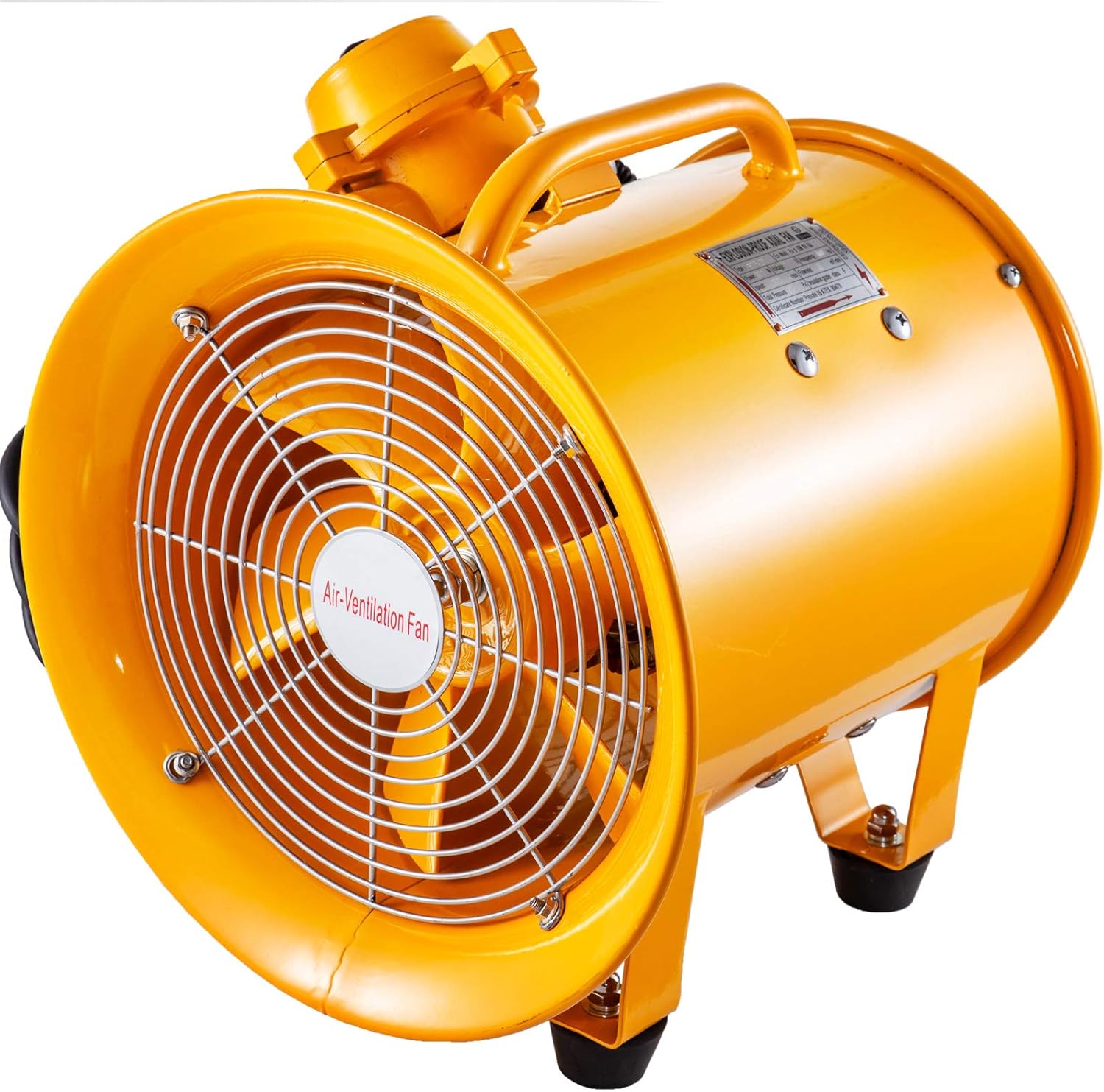 VEVOR Explosion Proof Fan 10 Inch(250mm) Utility Blower Fan 350W 220V 60HZ Speed 3450 RPM for Extraction and Ventilation in Potentially Explosive Environments