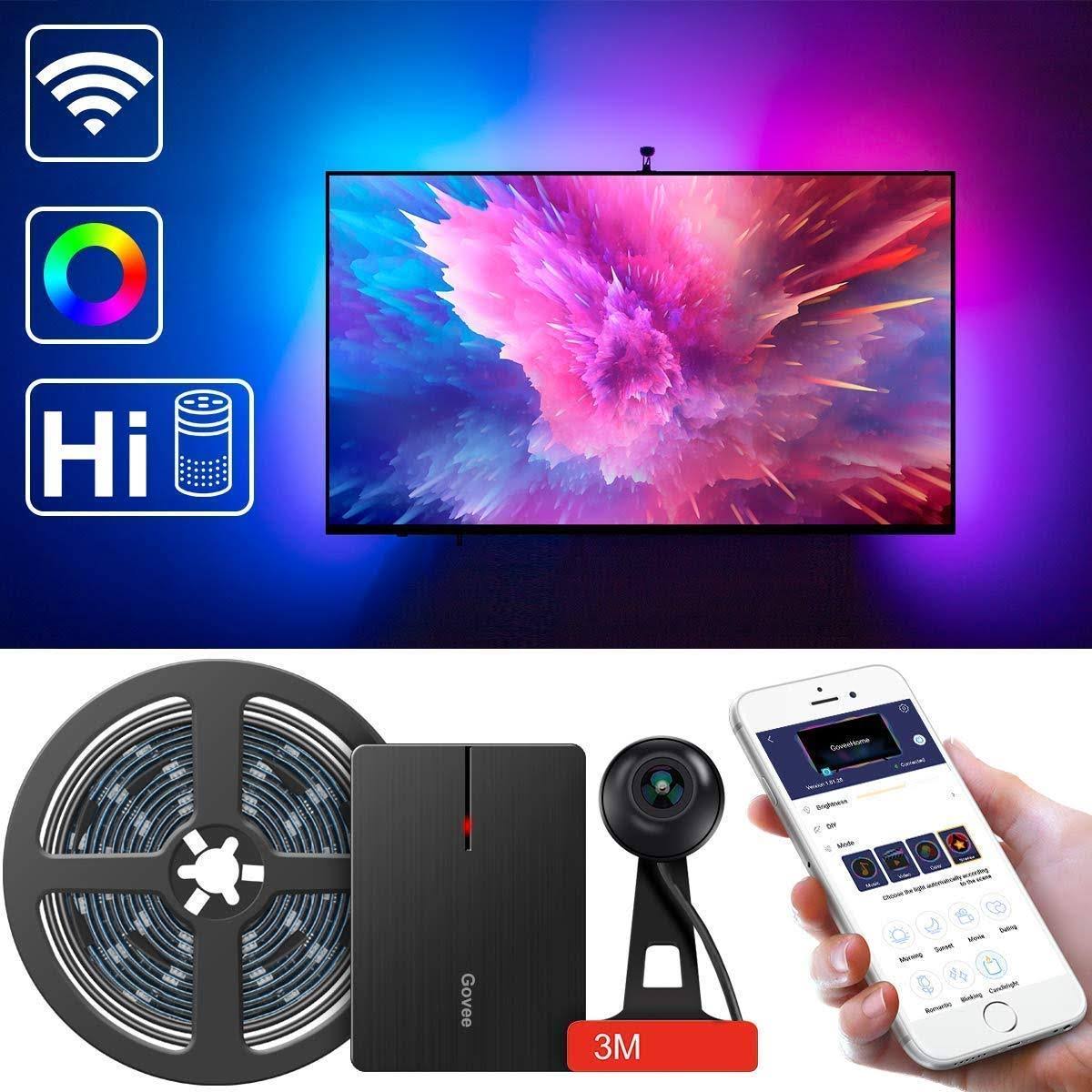 LED TV Backlights, Govee WiFi TV Backlights Kit with Camera, TV LED Strip Lights
