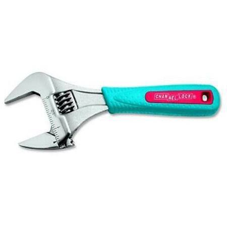 Channellock 6wcb 6 inch Adjustable Wrench, Extra Wide 1.34 inch Capacity
