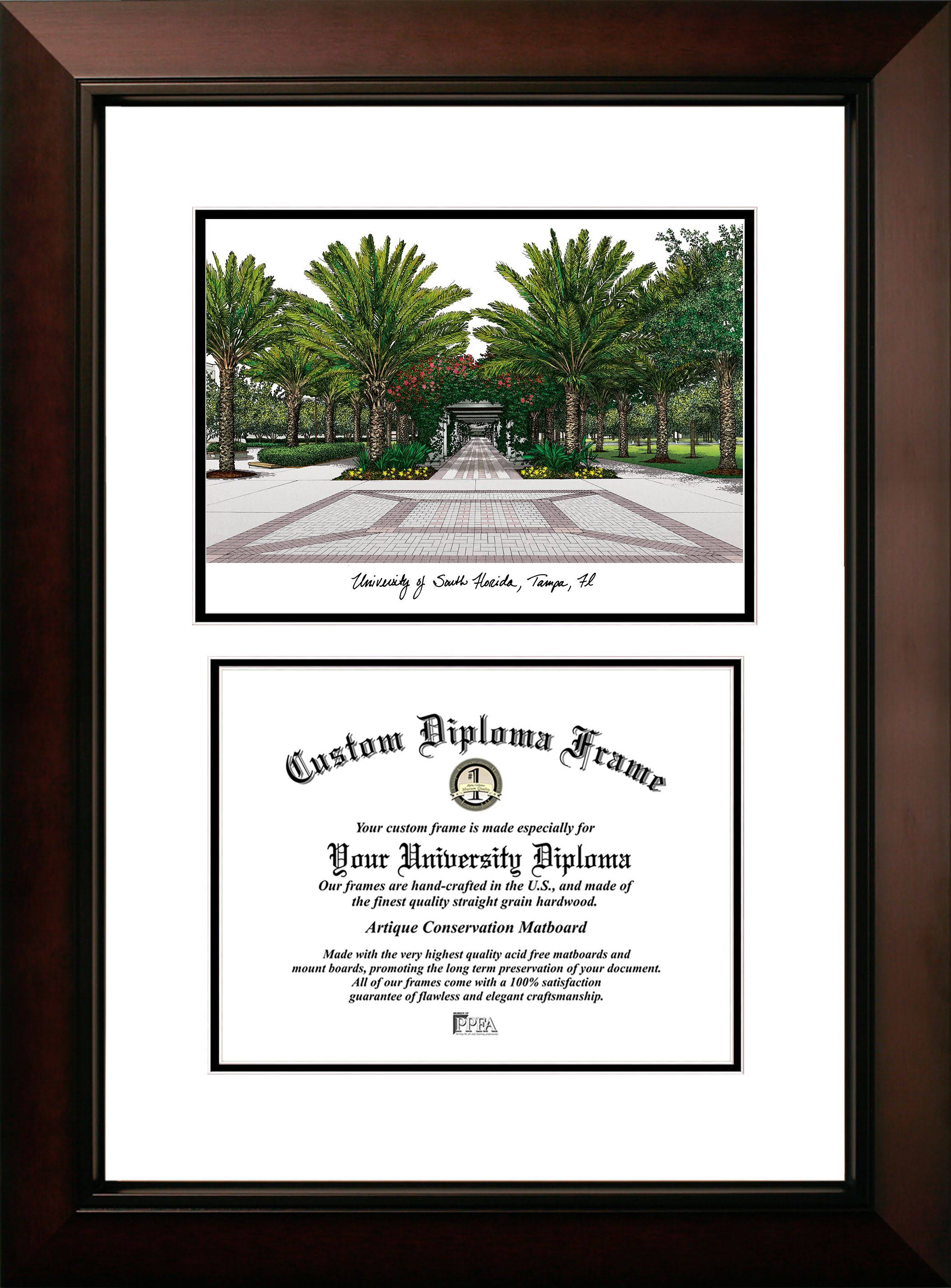 University of South Florida Legacy Scholar Diploma Frame