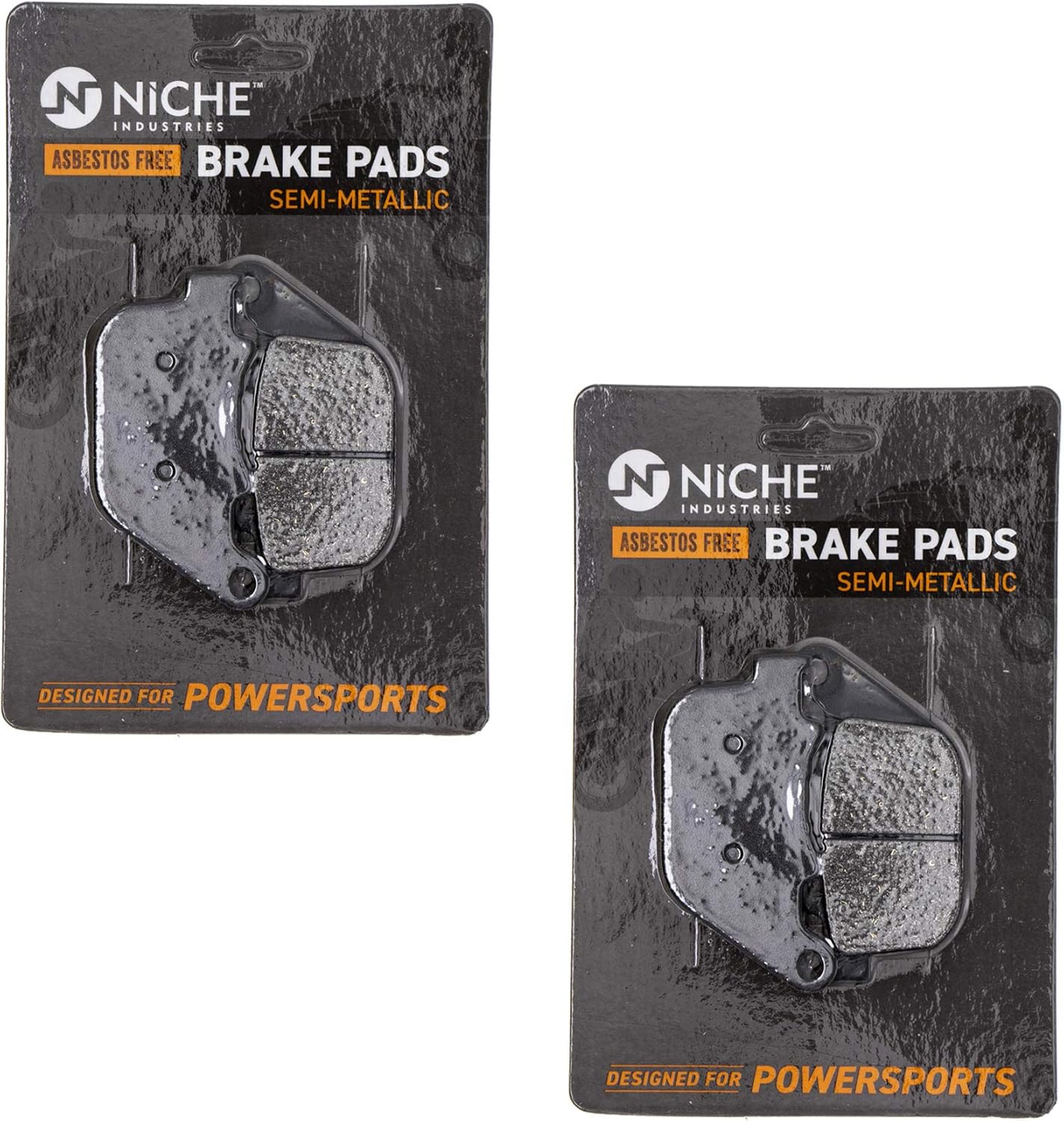 NICHE Brake Pad Set for Harley-Davidson Sportster 1200 883 42029-07 42836-04A Rear Semi-Metallic 2 Pack