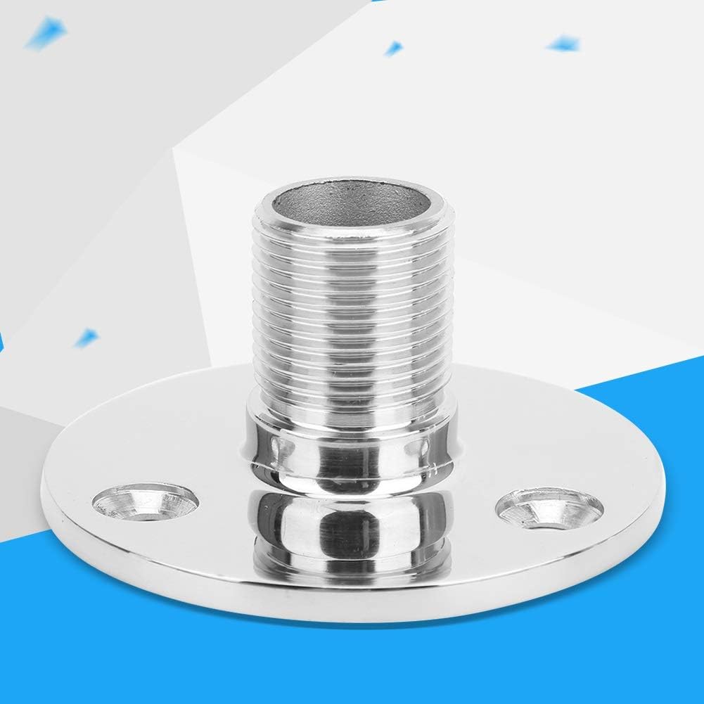 Beennex Marine Antenna Base Mount 316 Stainless Steel Male Thread Antenna Base Boat Accessories Pack of 2