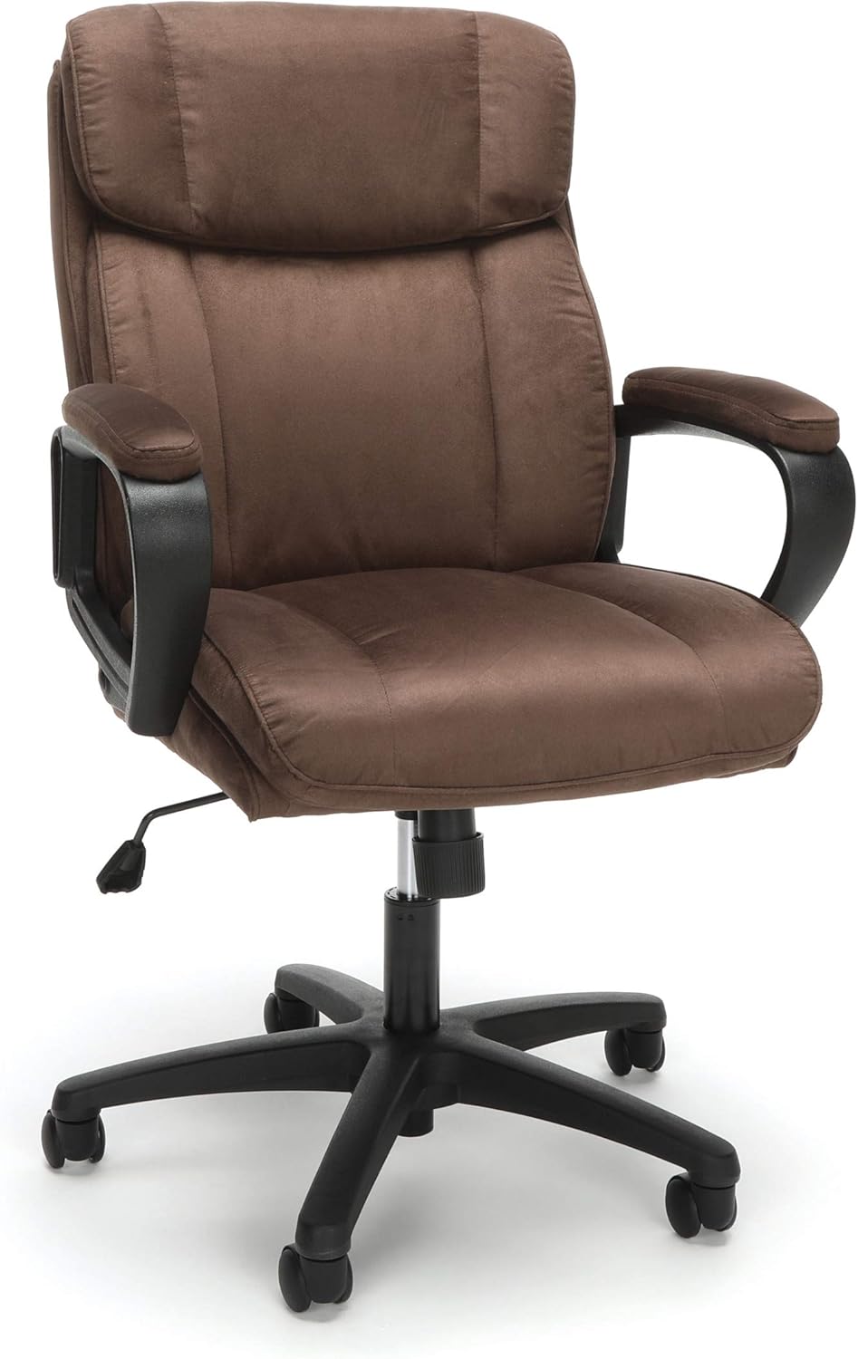 OFM ESS Collection Plush Microfiber Office Chair, Mid-Back, Brown