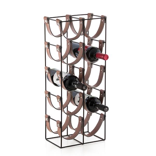Homania Belt Metal Bottle Rack (10 Bottles)
