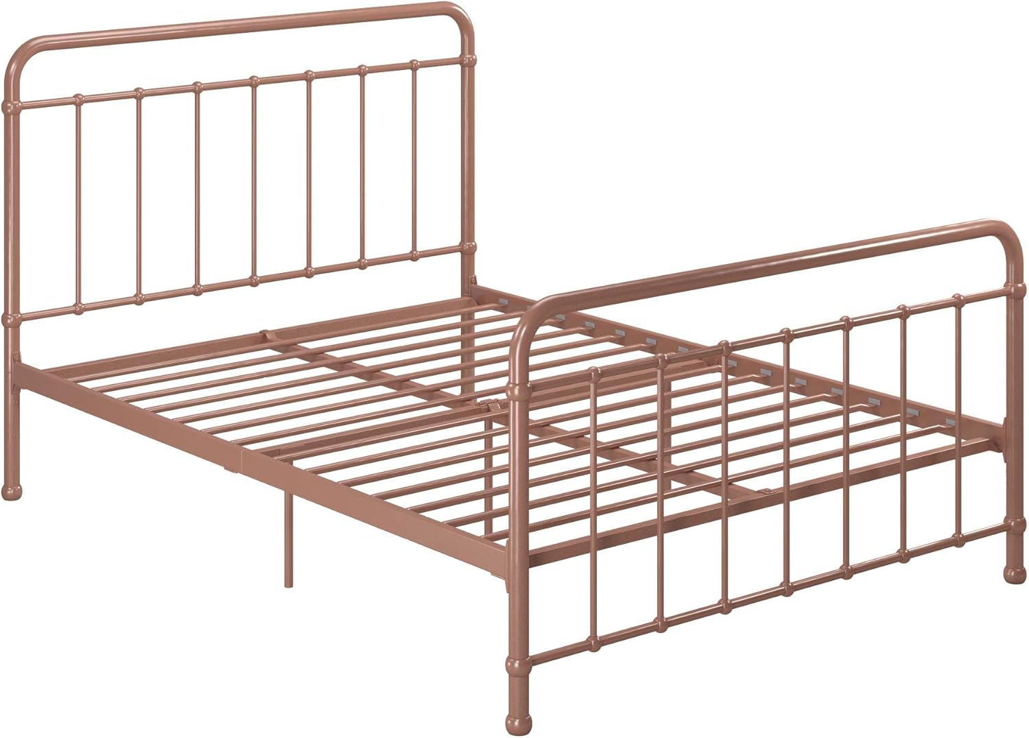 Max & Finn Karcey Loft Bed Metal Frame, Small Space Living, Rose Gold